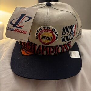 Logo Athletic 1995 NBA Champions Cap - White and Blue